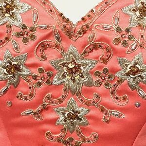 Tiffany Designs Corset Size 6 Sequins Princess Pink Twee Coquette Barbie Bustier